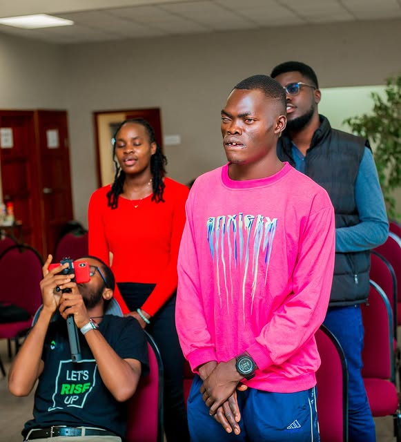 Chileshe M. at her fashion workspace